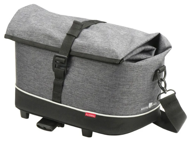 KLICKfix Gepäckträgertasche Rackpack City 8L, UniKlip - grau