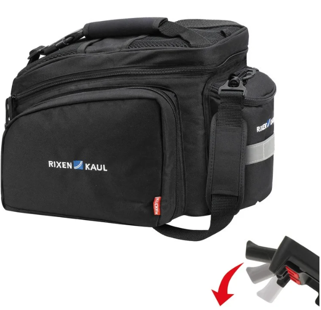 KLICKfix Gepäckträgertasche Rackpack 2+, 12-16L, UniKlip - schwarz