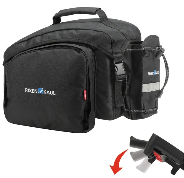 KLICKfix Gepäckträgertasche Rackpack 1+, 13-18L, UniKlip - schwarz