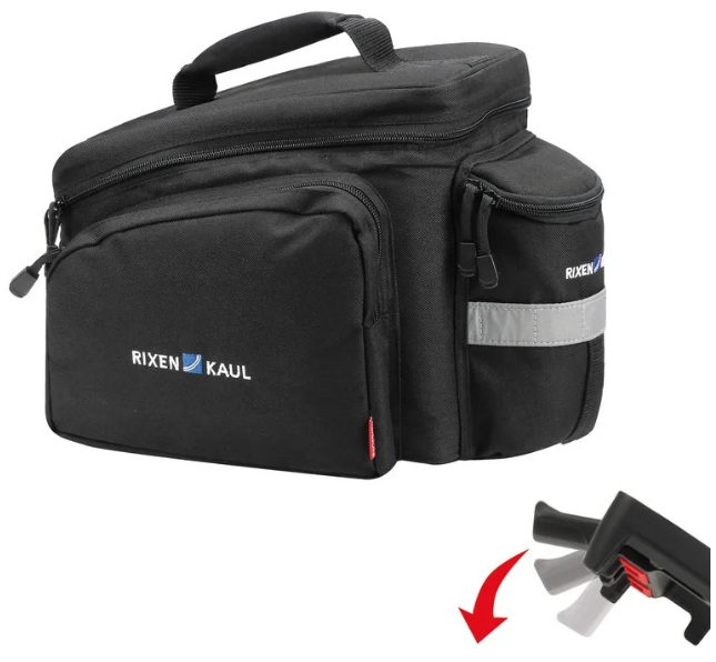 KLICKfix Gepäckträgertasche Rackpack 2, 10L, UniKlip - schwarz