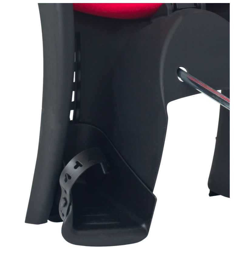 Kiss Kindersitz für Rahmenrohr - schwarz/rot