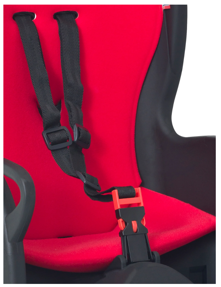 Kiss Kindersitz für Rahmenrohr - schwarz/rot