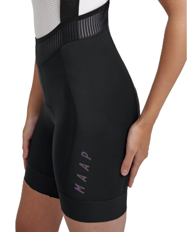 Women's Short Team Bib Evo - Black/Black