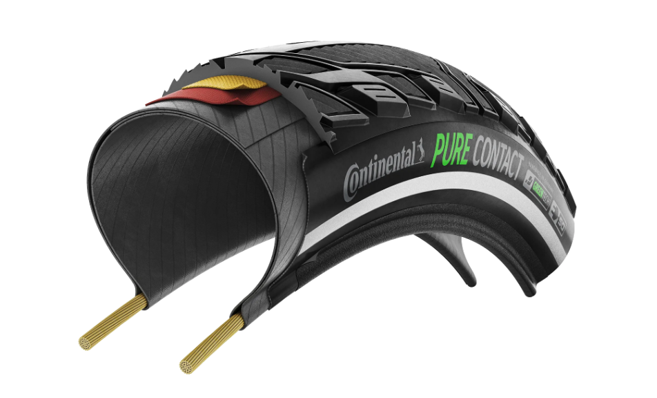 Pure Contact, Faltreifen 28",  E-50 - schwarz-reflex