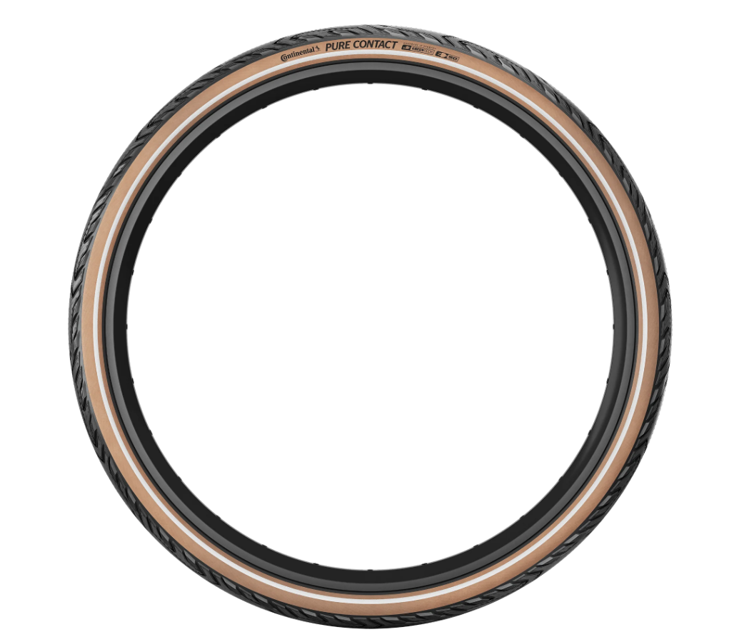 Pure Contact, Faltreifen 28",  E-50 - schwarz/coffee-reflex