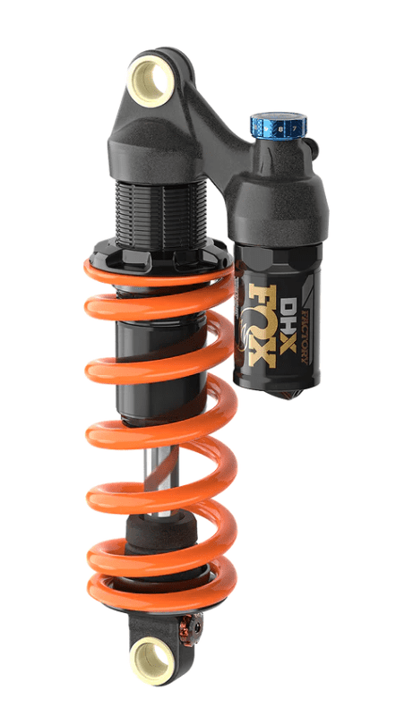 DHX Factory, 2pos-Adj, Metric, 230 x 57,5 mm - black/orange Fox Shox