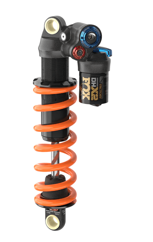 DHX2 Factory, 2pos-Adj, Metric, 230 x 57,5 mm - black/orange Fox Shox