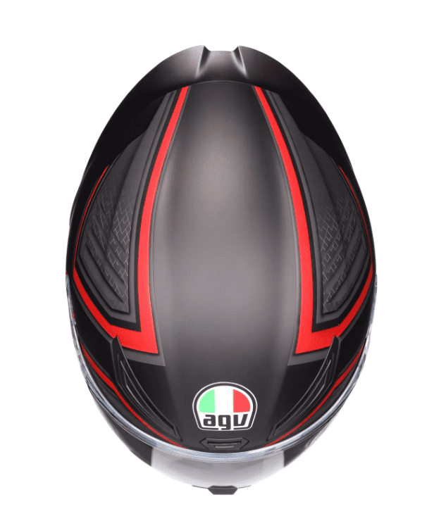 K1 S Casco E2206 - SLING Negro Mate/Rojo