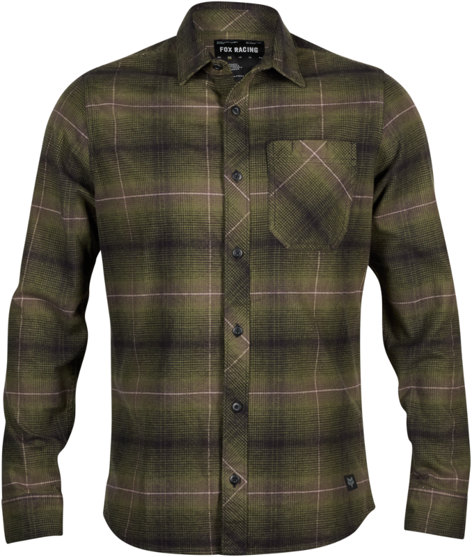Source Flannel - Olive Green
