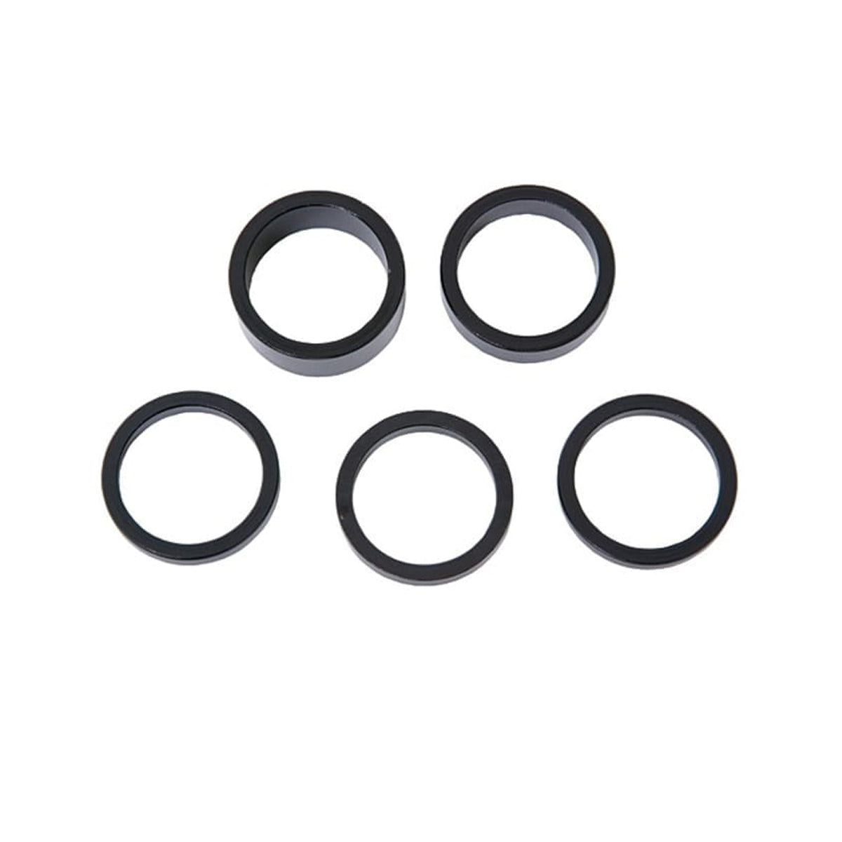 Steuersatz Spacerset 5-teilig - 1 Zoll - Schwarz