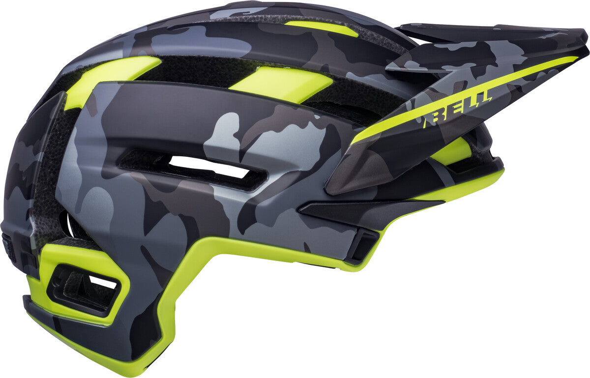 Super Air Spherical Fahrradhelm - matte camo/hi-viz