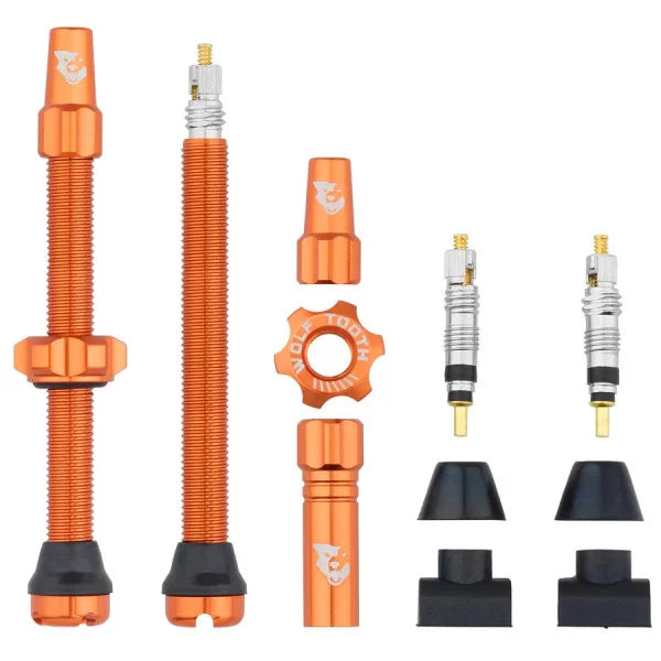 Tubeless Valve Stem Ventile, Presta - orange
