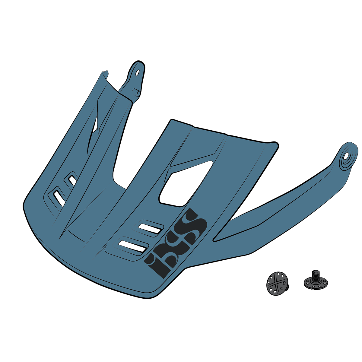 Visor + Pins Trigger FF - Ocean iXS