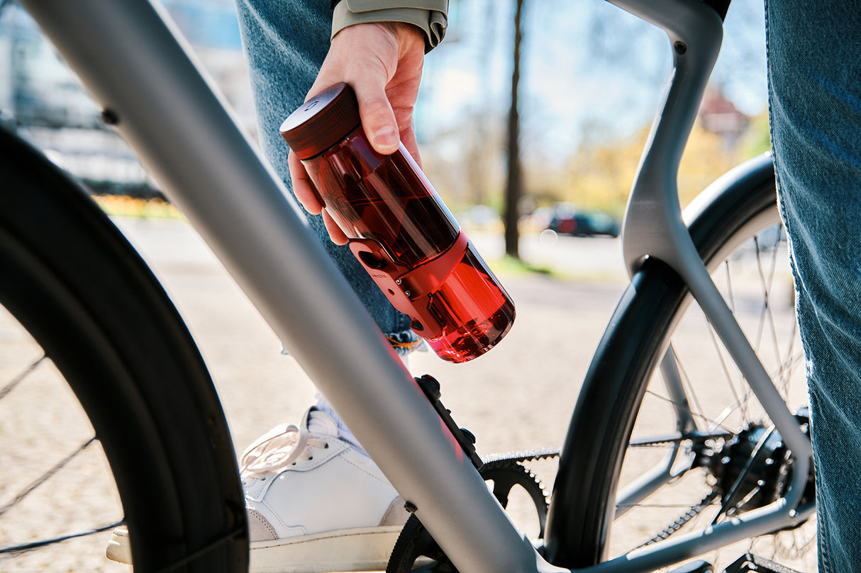 TWIST SET + bottle 700 life - clear dark red