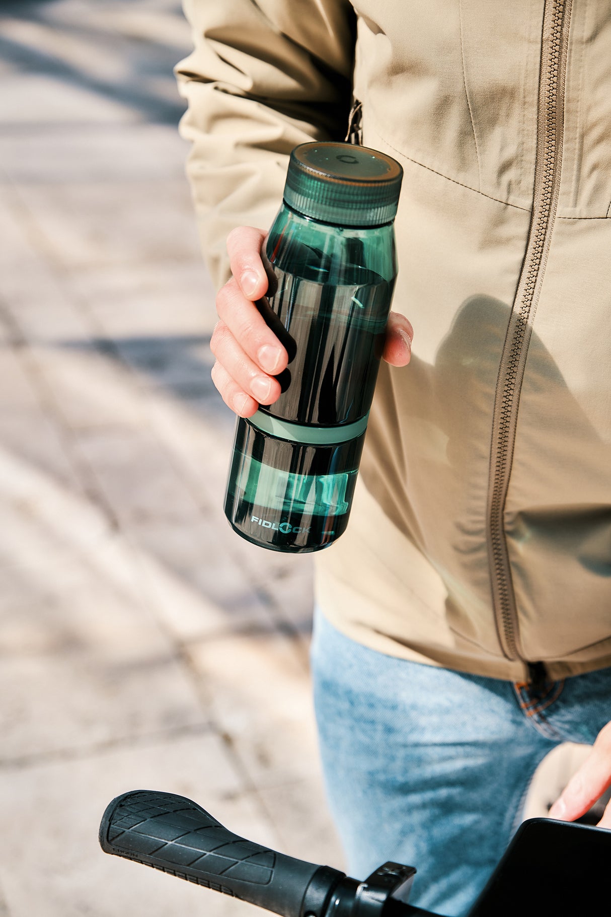 TWIST SET + bottle 700 life - clear dark green