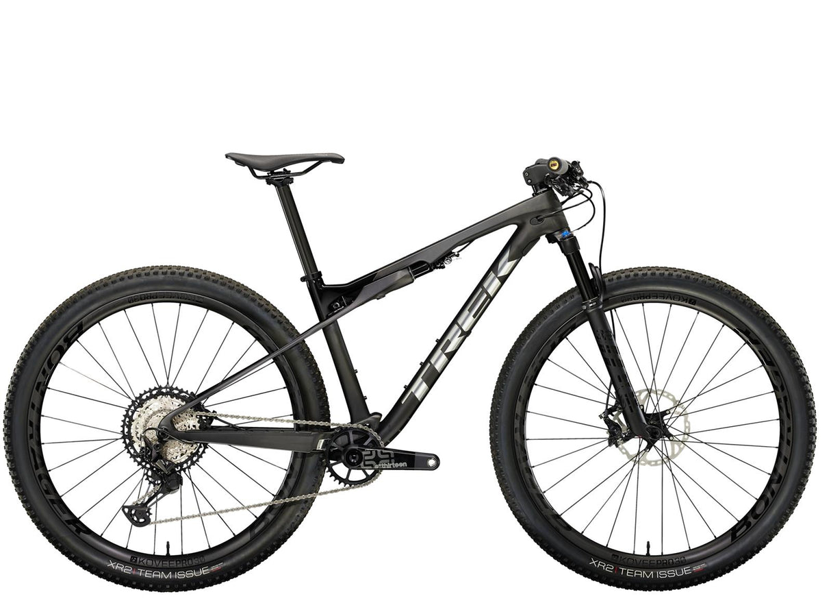 Supercaliber 9.8 XT Matte Raw Carbon/Gloss Trek Black
