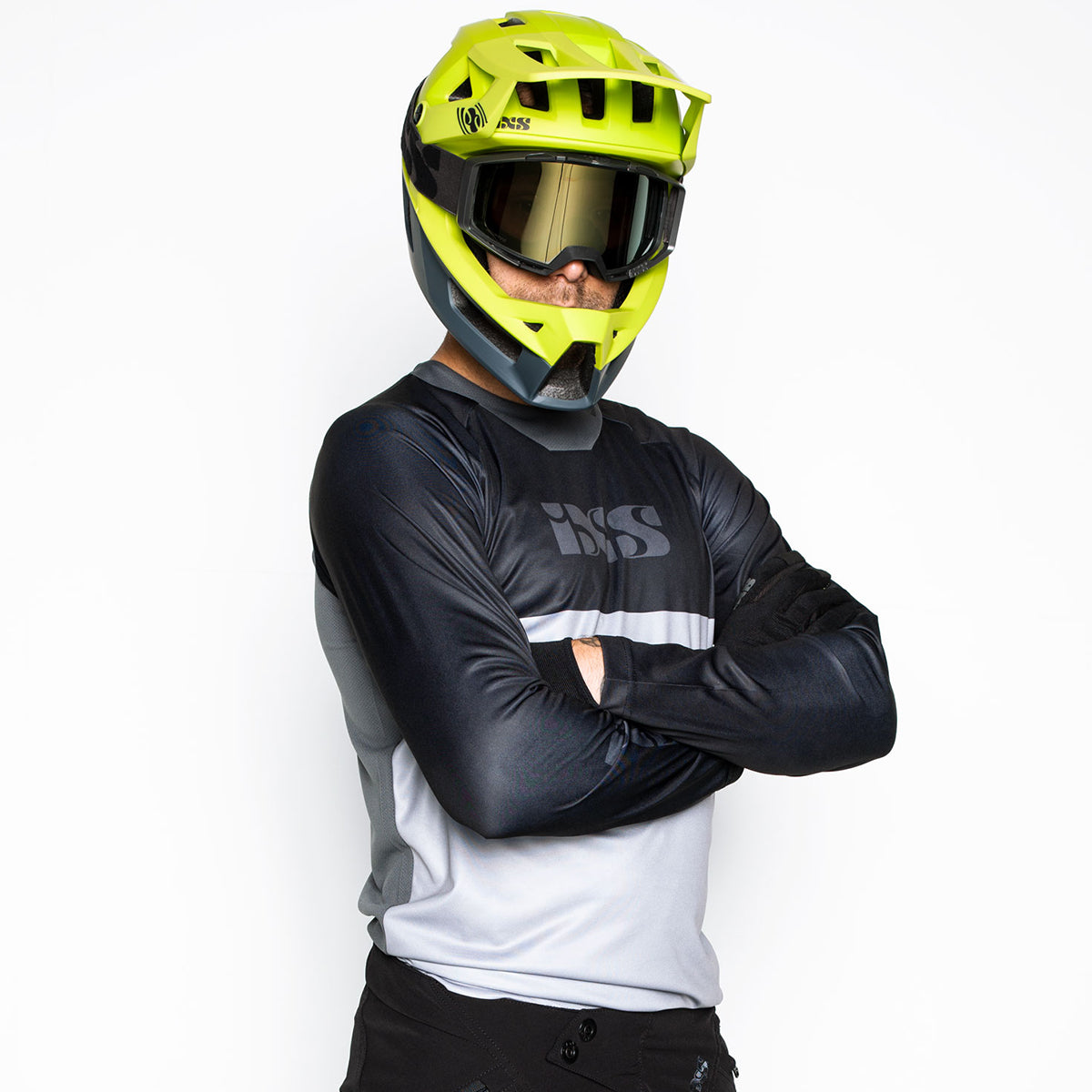 Trigger X Langarm Trikot - Grau/Schwarz iXS