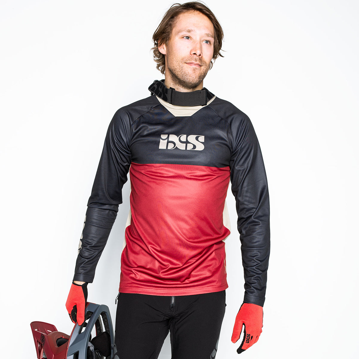 Trigger X Langarm Trikot - Rot/Schwarz iXS