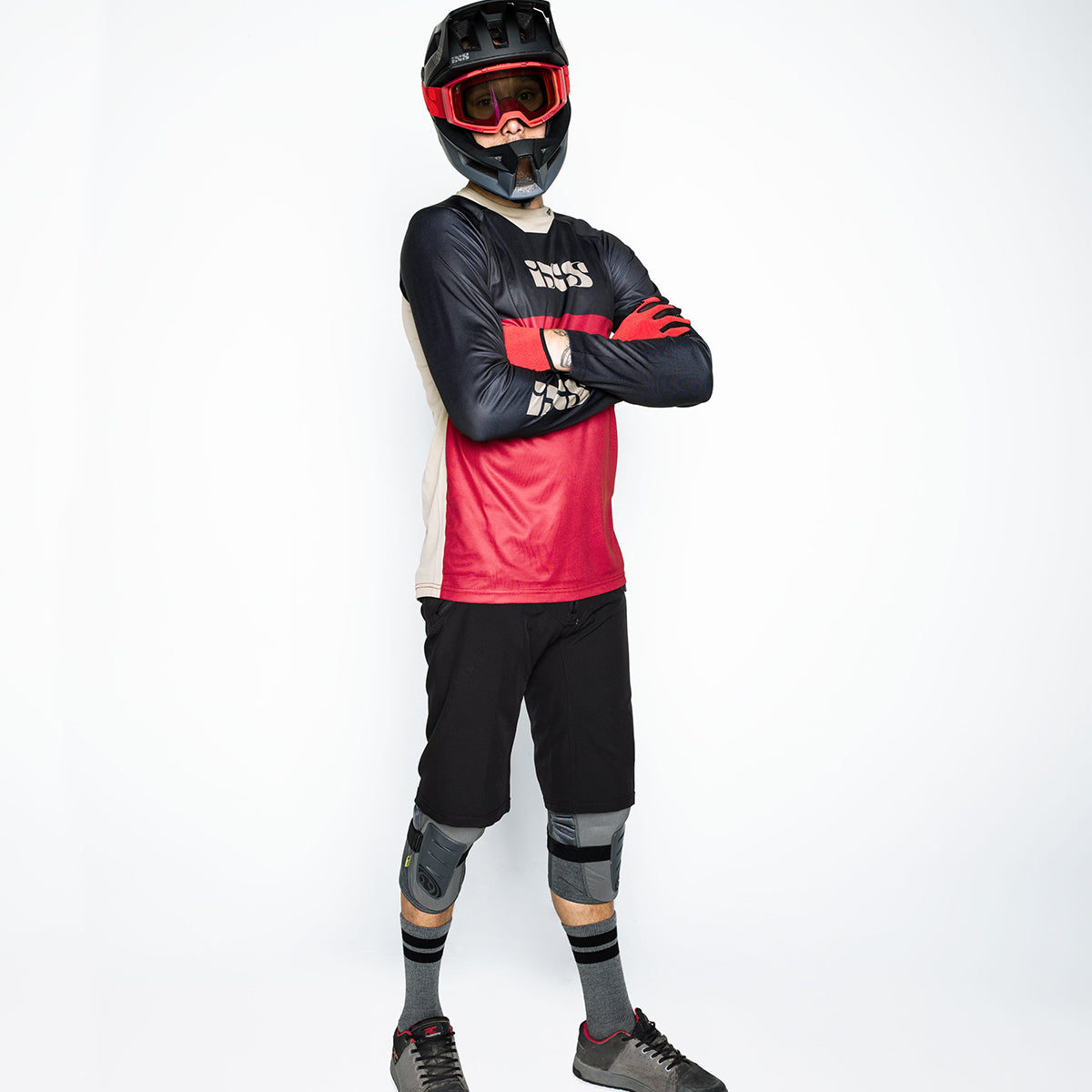 Trigger X Langarm Trikot - Rot/Schwarz iXS