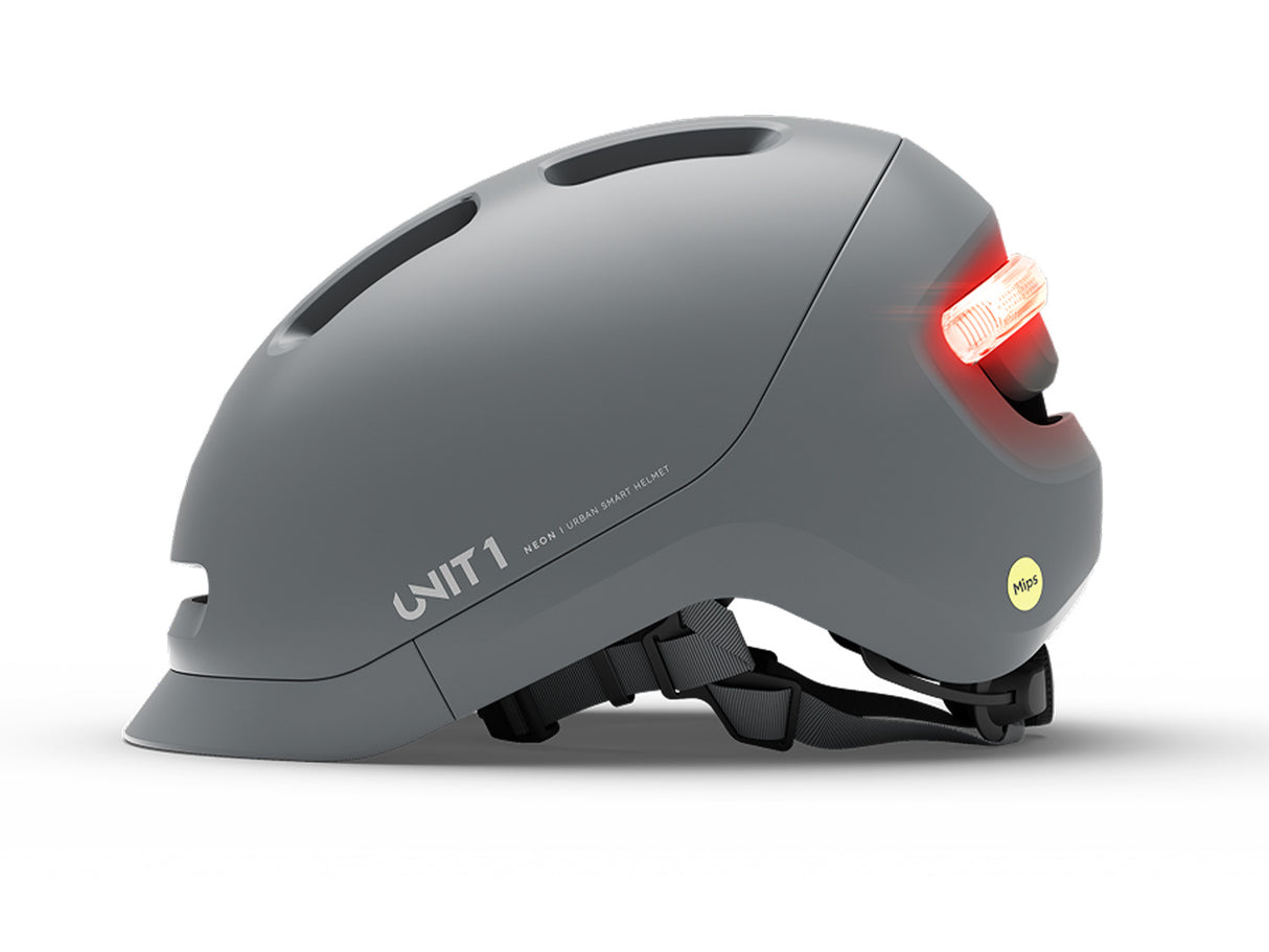 NEON Mips Smart Helmet - Mineral Gray