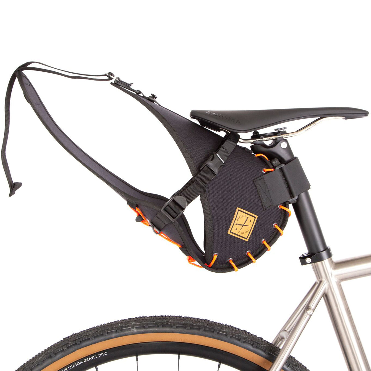 Satteltasche mit Drybag - 14 L - orange