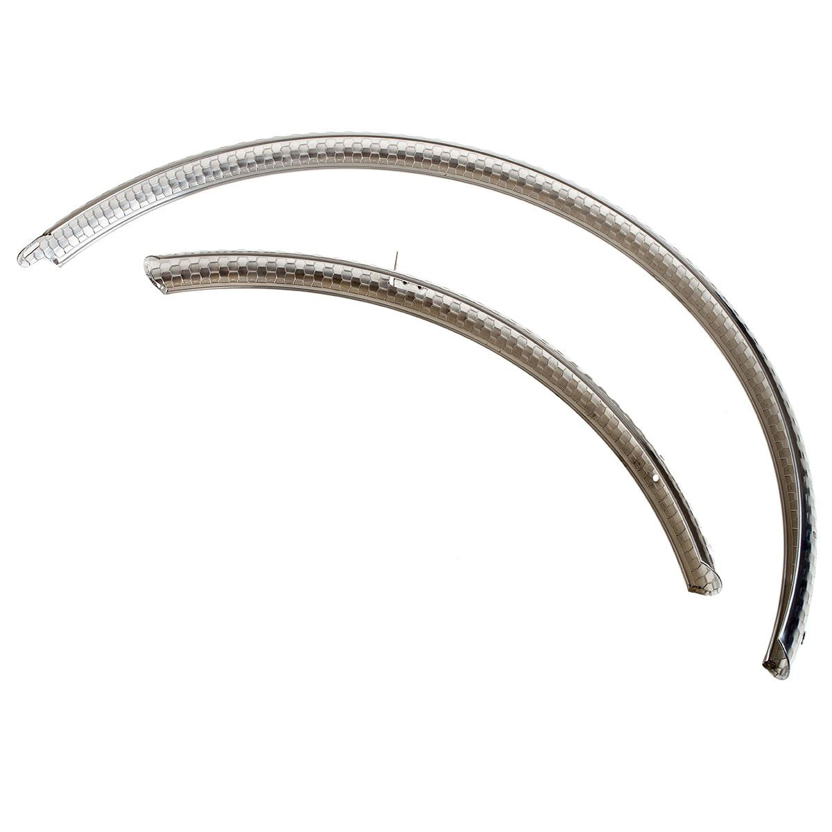 Hammered Fenders - Schutzbleche - silber poliert