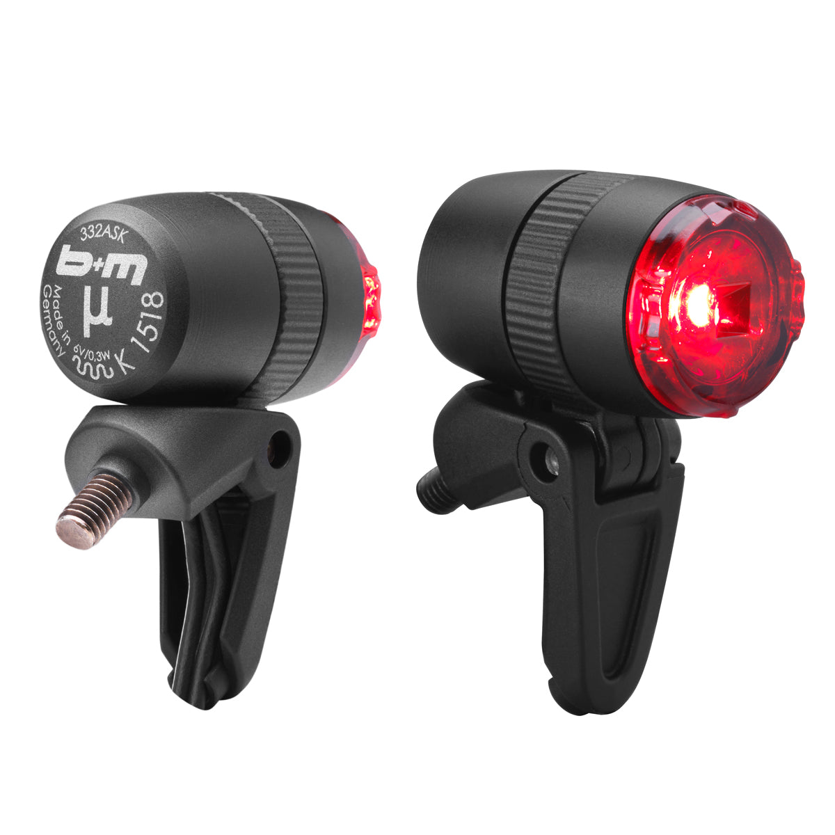 Busch Muller Selectra Dynamo Rucklicht Schwarz Rot main image 0
