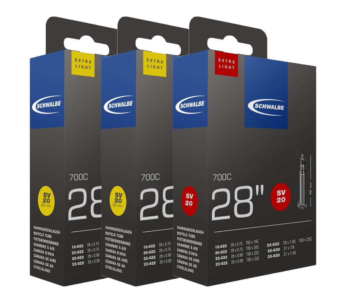 Nr. 20 X-Light Schlauch 28 Zoll
