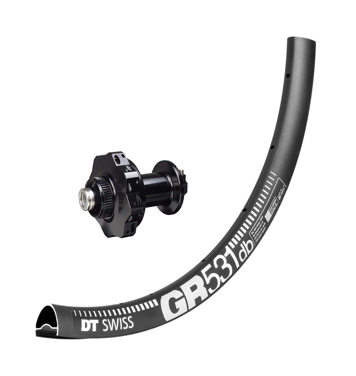 29 S Laufrad, DT Swiss GR 531, Center Lock, 32 Loch - schwarz