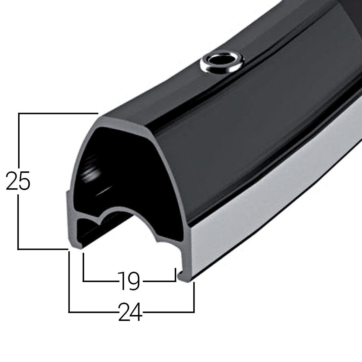 White Line Road Race Hinterrad 700c 28'' - Schwarz