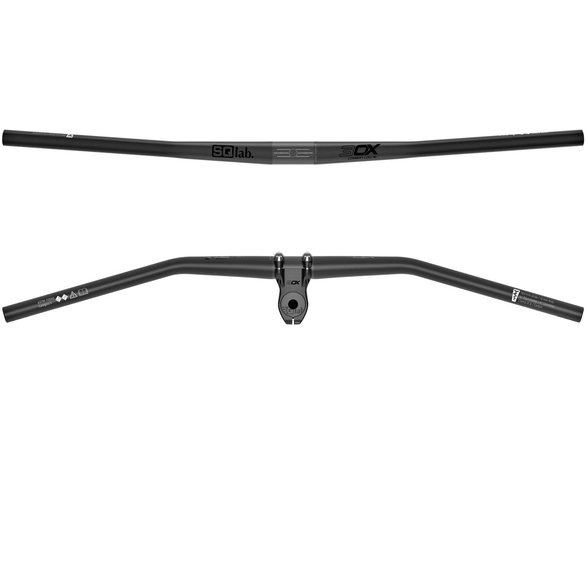 30X 12° Carbon Lenker - Schwarz