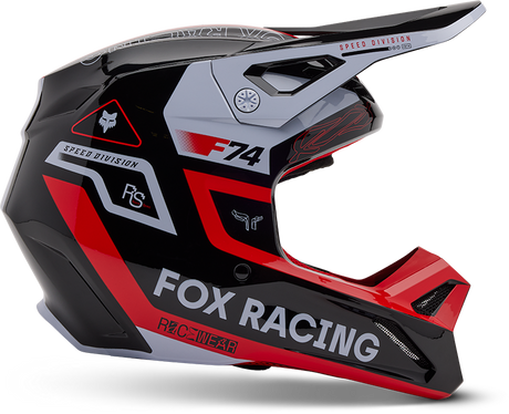 V1 Race Spec Helmet - Fluorescent Red