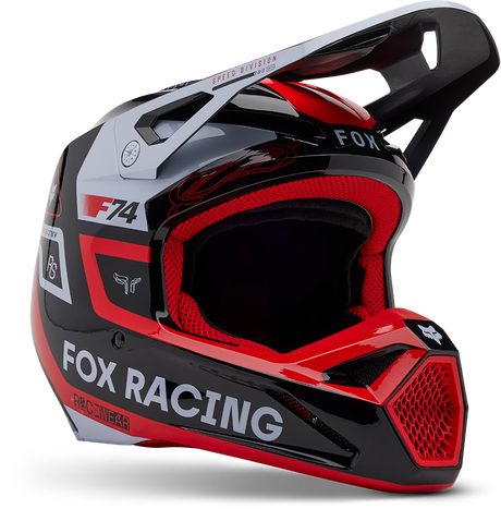 V1 Race Spec Helmet - Fluorescent Red