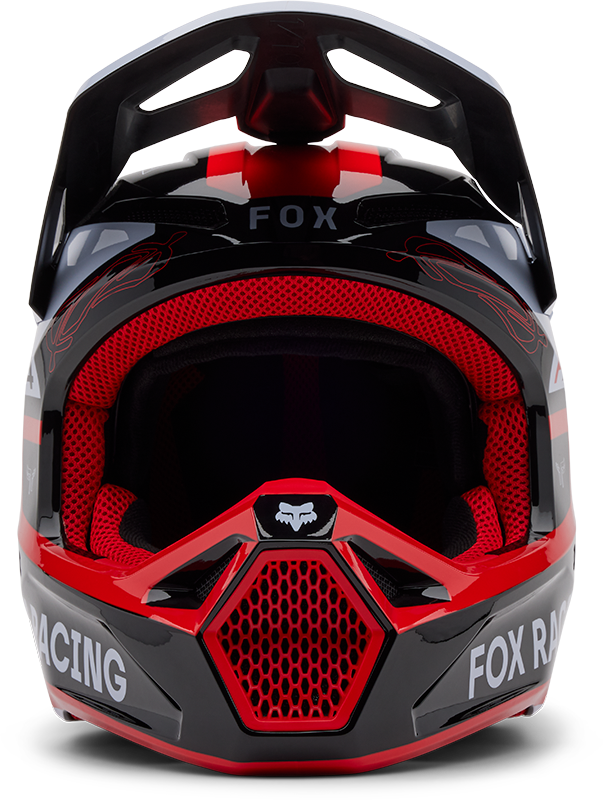 V1 Race Spec Helmet - Fluorescent Red