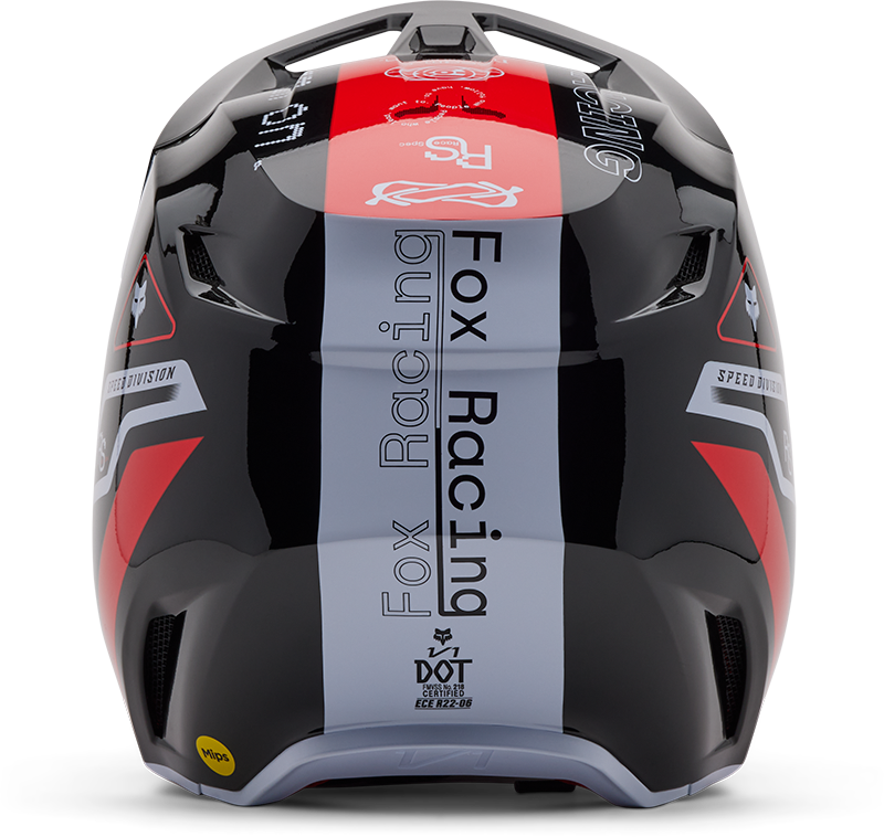 V1 Race Spec Helmet - Fluorescent Red