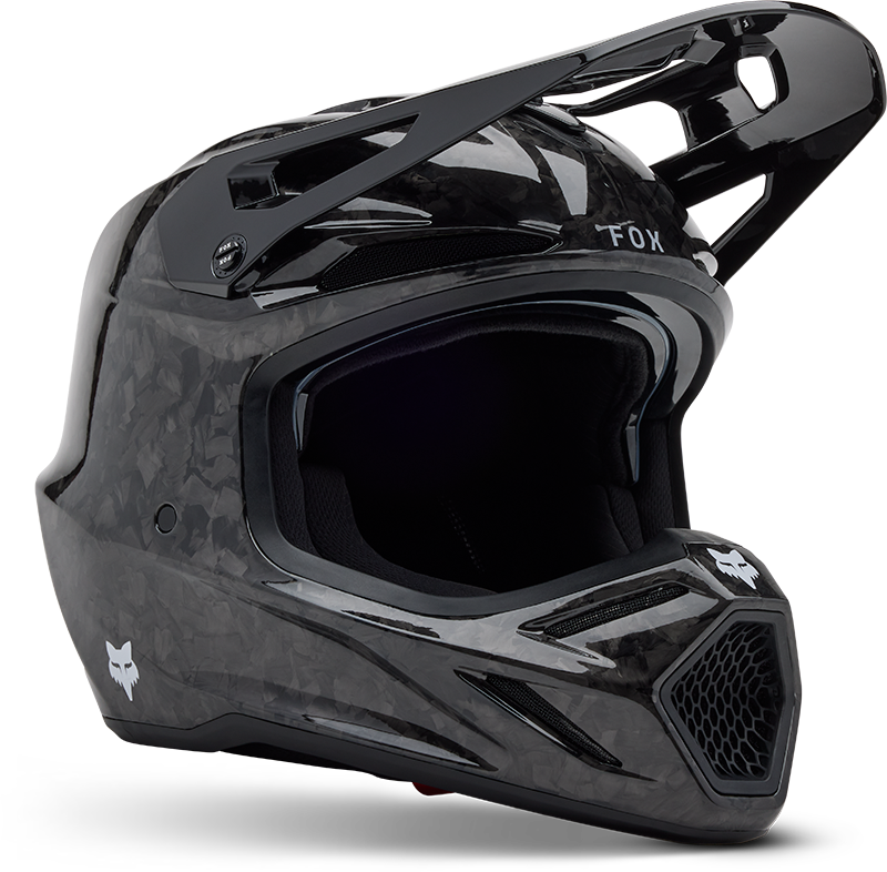V3 RS Carbon Solid Helmet - Black