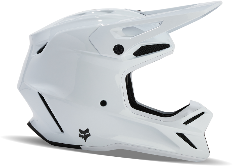 V3 RS Carbon Solid Helmet - White