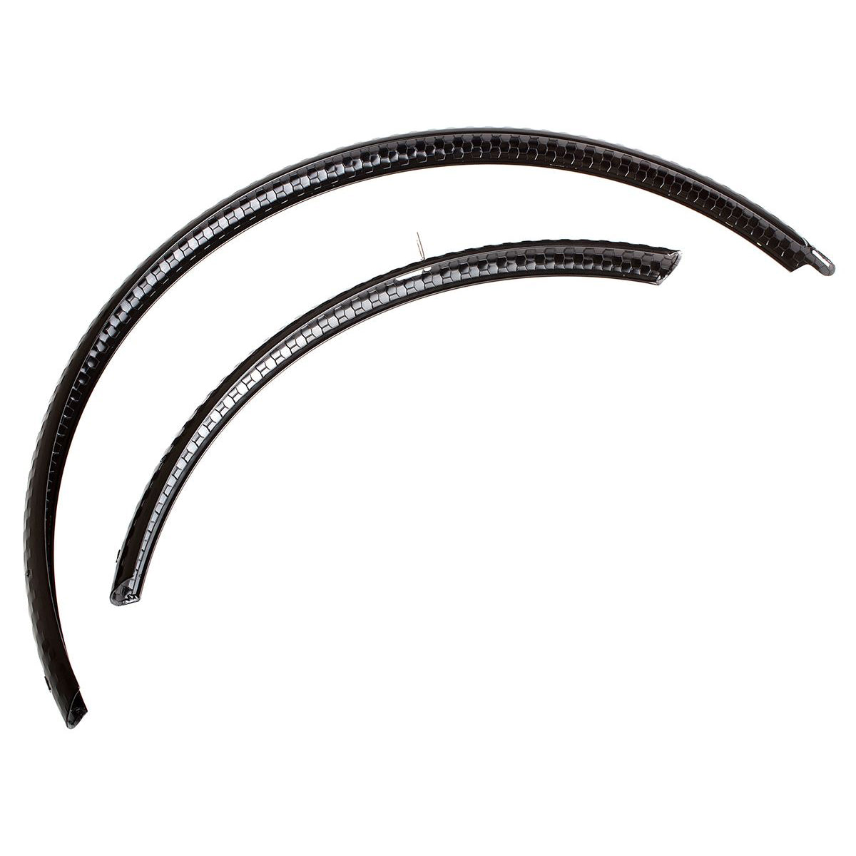 Hammered Fenders - Schutzbleche - schwarz poliert