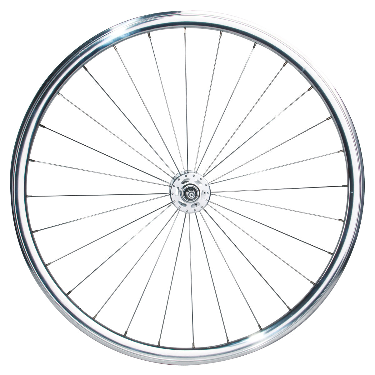 Singlespeed/Fixed Laufradsatz - silber poliert