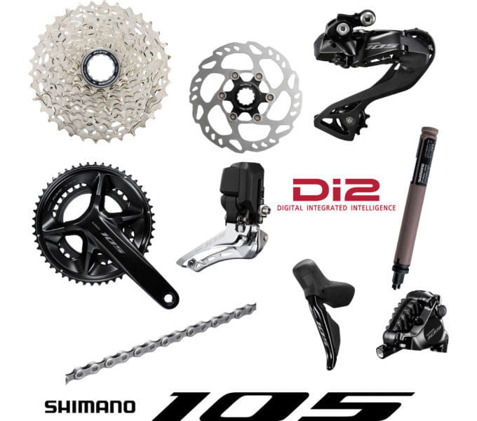 105 Di2 Komplettgruppe, 12-fach - 50-34 Zähne Shimano