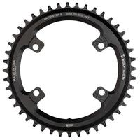 Shimano GRX chainring asymmetrical 4-hole 110 BCD black