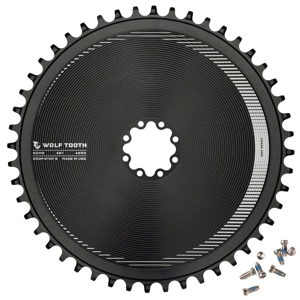 SRAM Direct Mount Aero-Kettenblatt, Standard 45mm/Offset 6mm, Drop-Stop B - black