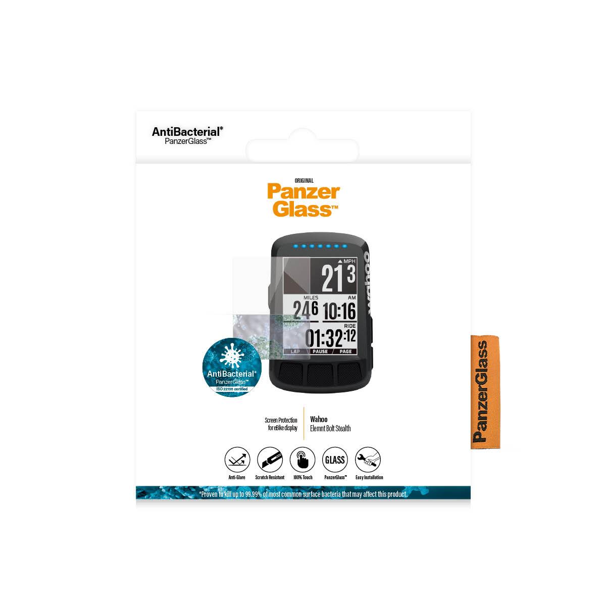 Wahoo Elemnt Bolt Stealth AntiGlare antibakteriell