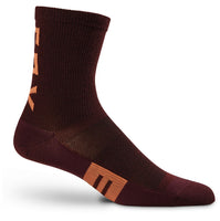 Womens 6'' Flexair Merino Sock - dark maroon