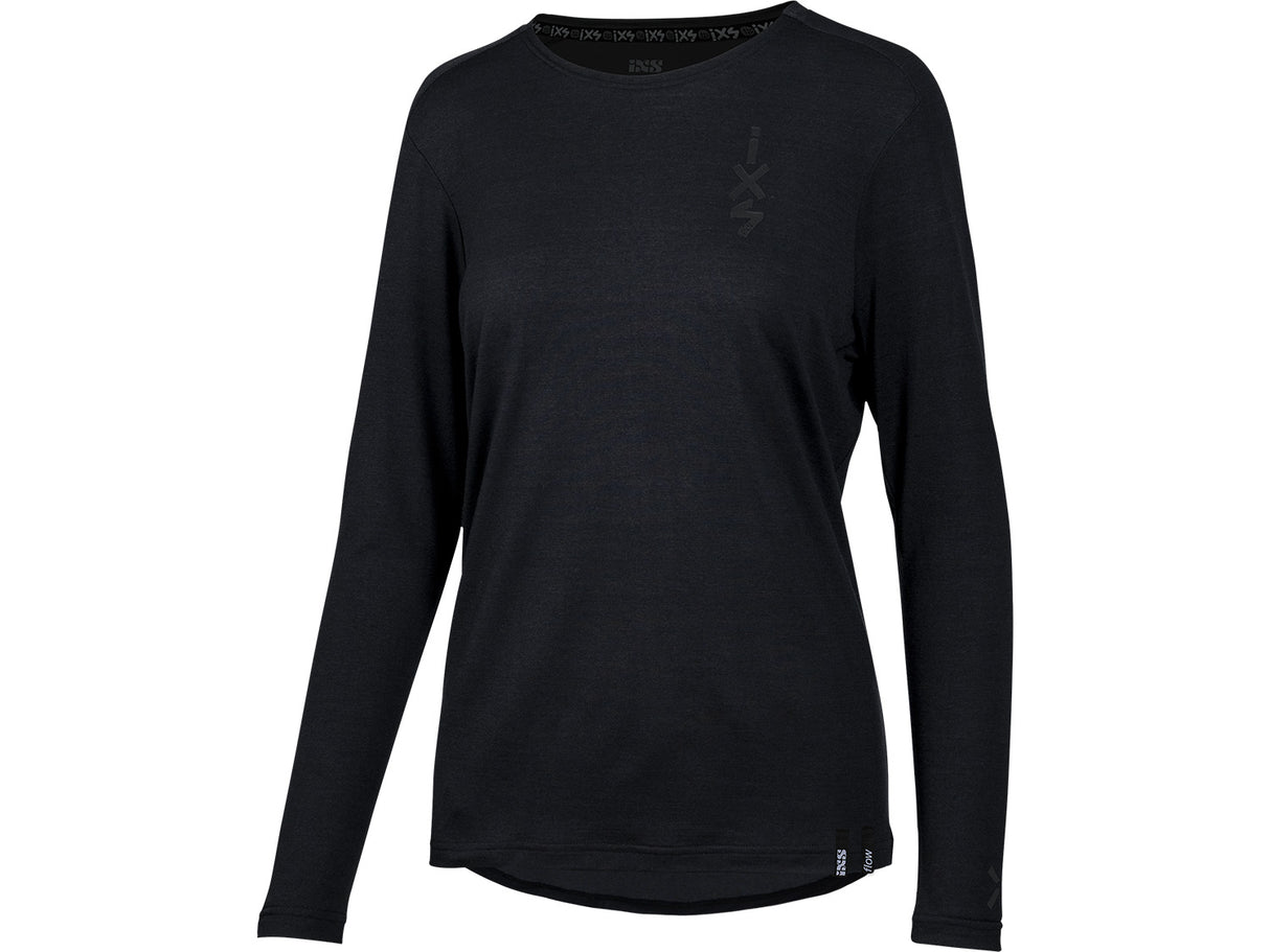Women's Flow Merino long sleeve jersey - black