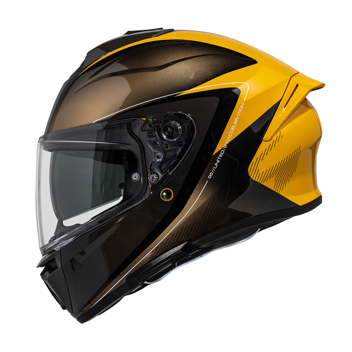 Rapid 1.0 Graphic Integralhelm - mango-anthrazit