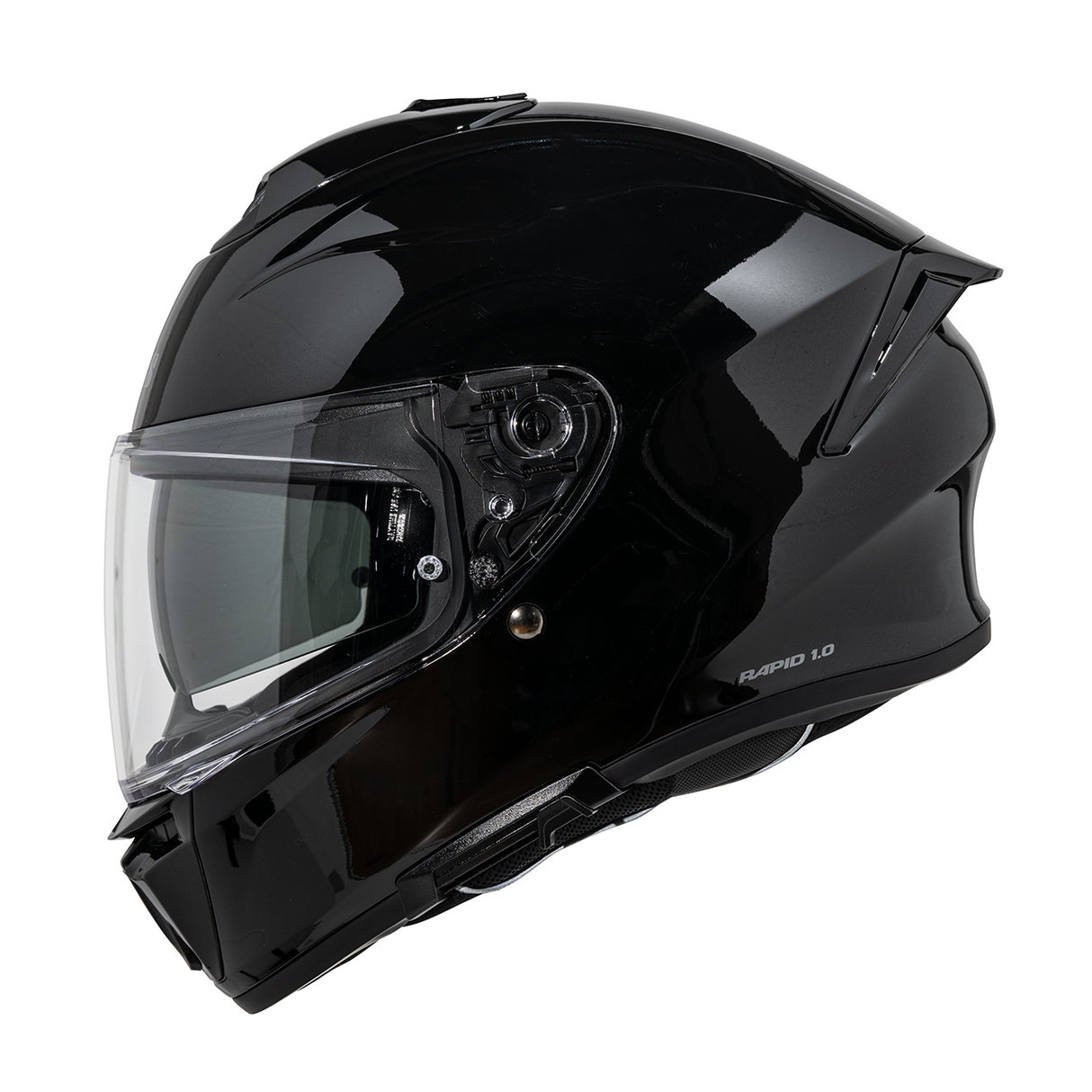 Rapid 1.0 Glossy Integralhelm - schwarz