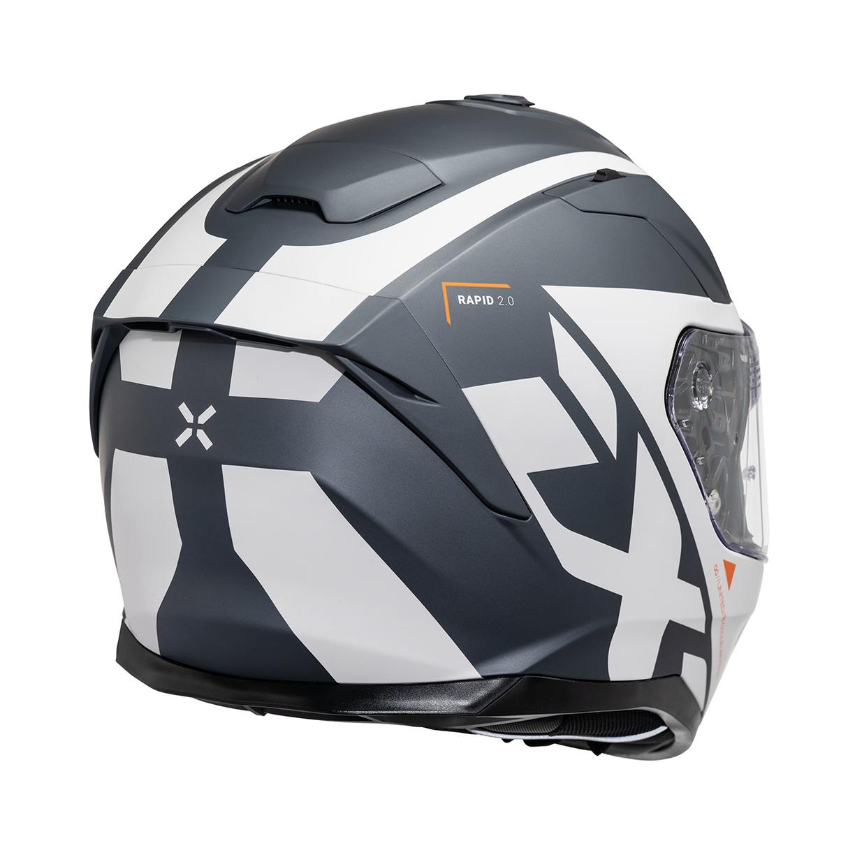Rapid 2.0 Graphic Integralhelm - matt weiss-grau