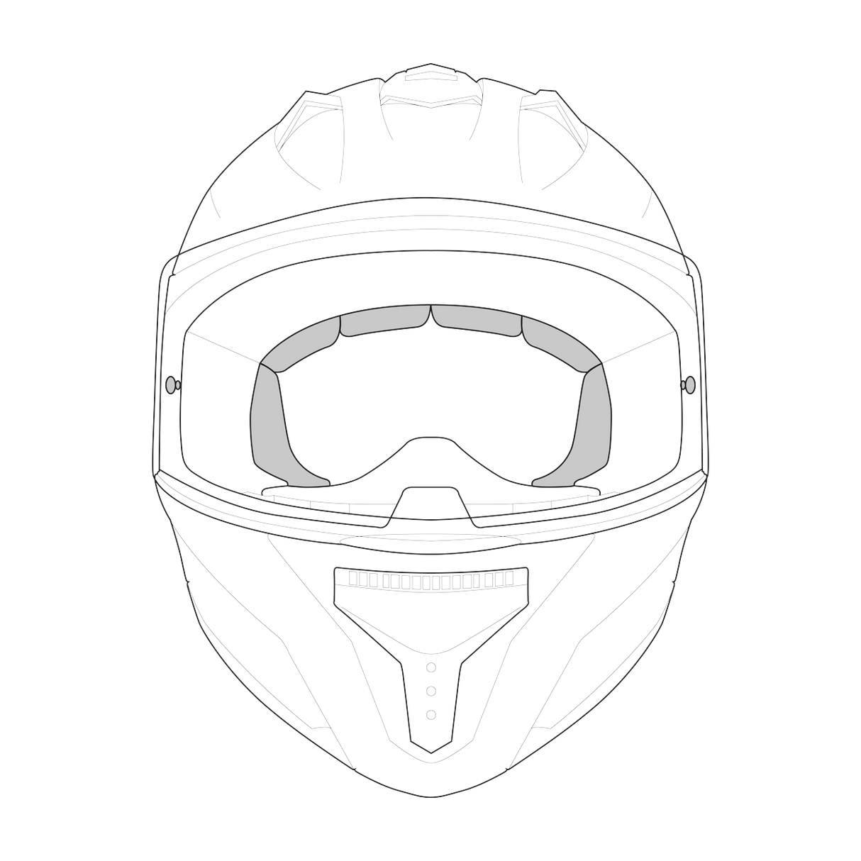 iXS-Rapid 2.0 FF Helmfutter - schwarz-01
