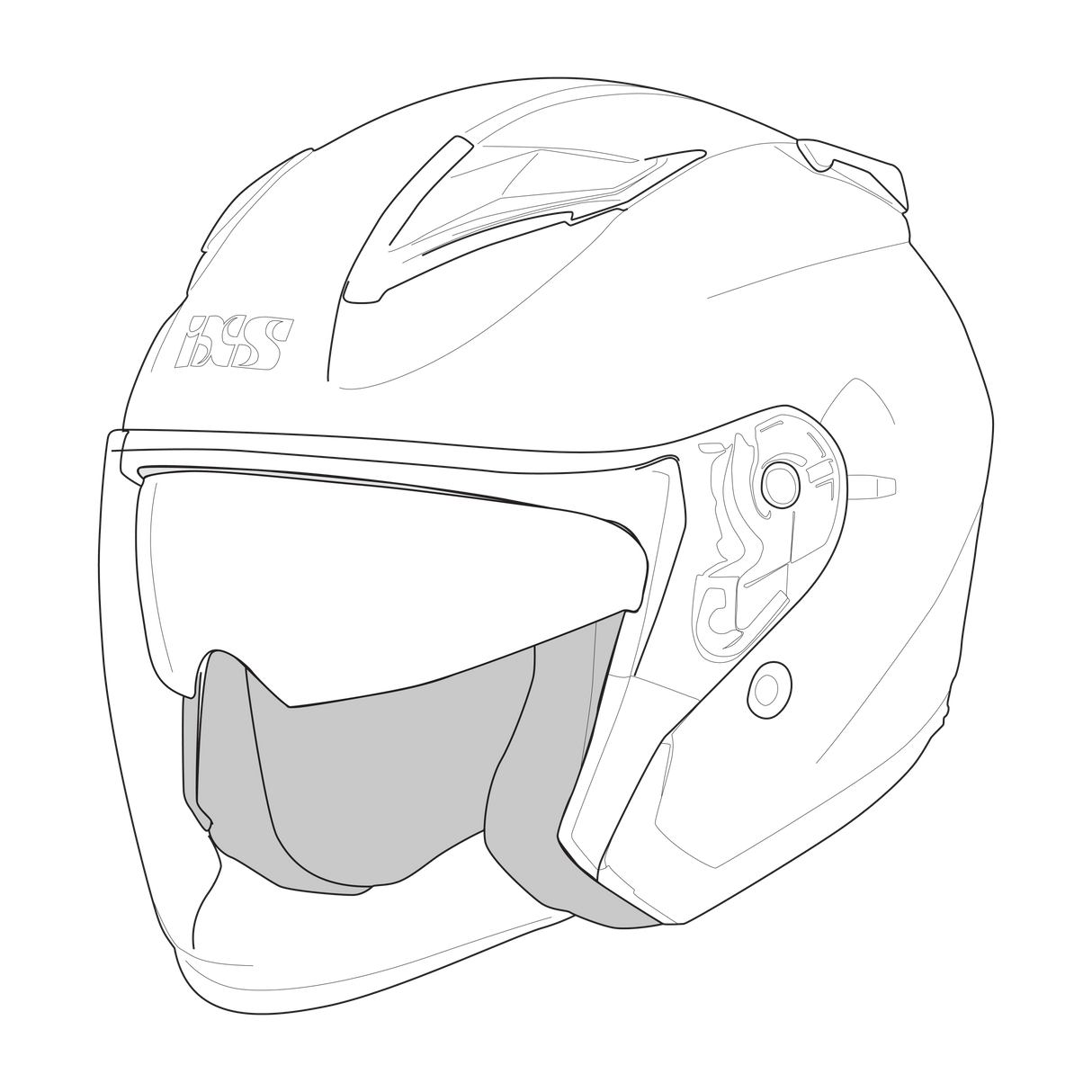 Helmfutter iXS868 SV
